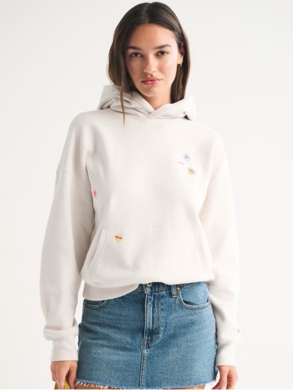 Abercrombie sweetheart Sunday Popover Hoodie XS A&F Sweetheart Sweatshirt